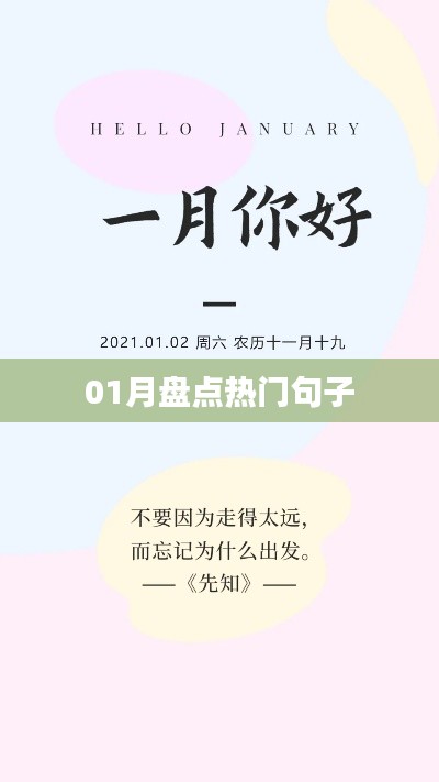 热门句子大盘点，一月精选回顾