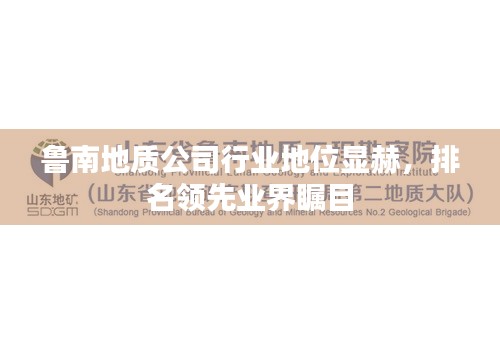 鲁南地质公司行业地位显赫，排名领先业界瞩目
