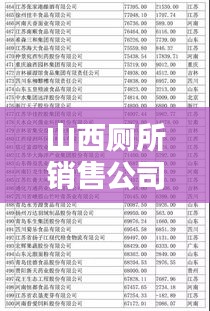 山西厕所销售公司排行榜TOP榜单揭晓！