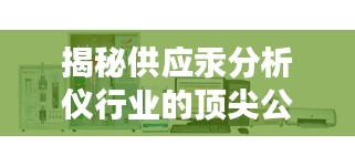 揭秘供应汞分析仪行业的顶尖公司排名！